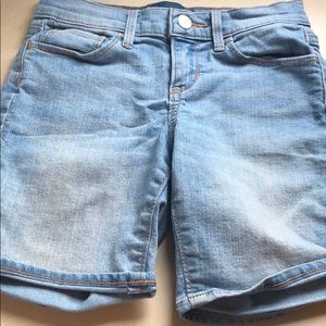 blue jean shorts